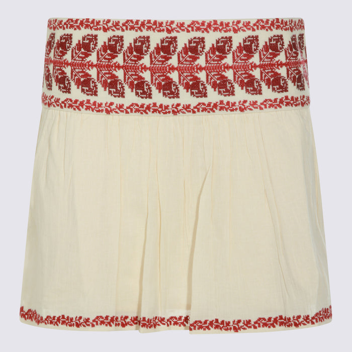 MARANT ETOILE Skirts Beige/red _vi