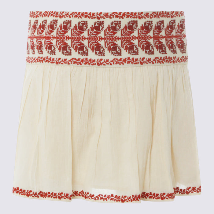 MARANT ETOILE Skirts Beige/red _vi