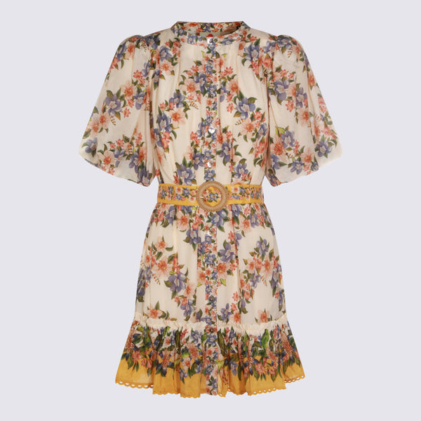 Farm Rio 55% Linen dress in beige
