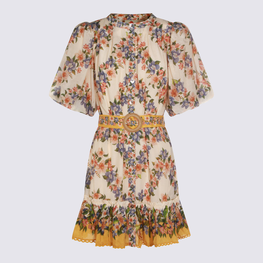 Farm Rio 55% Linen dress in beige