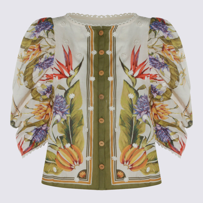 Farm Rio Top Tropical Scarf Sand _li Vi