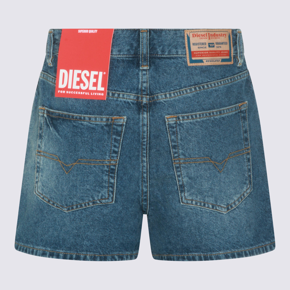 Diesel Shorts Blue _100 % Co