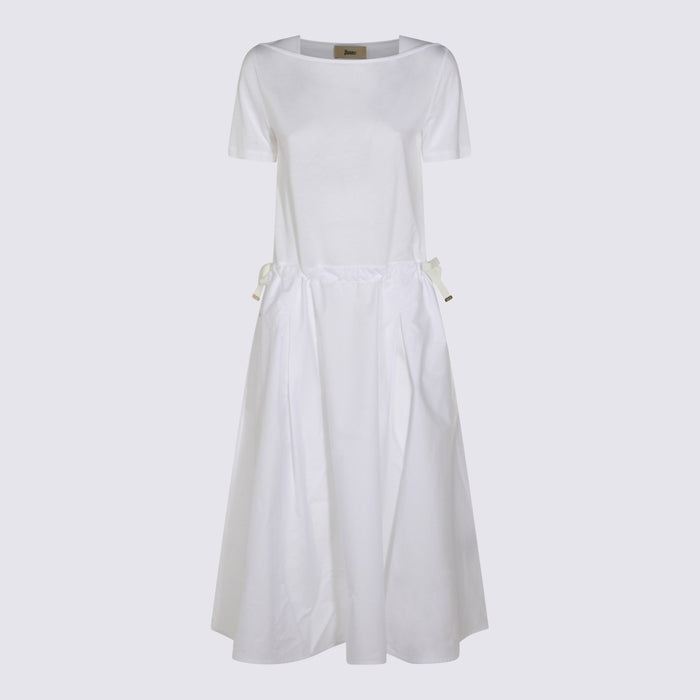 Herno Dresses White _100 % Co