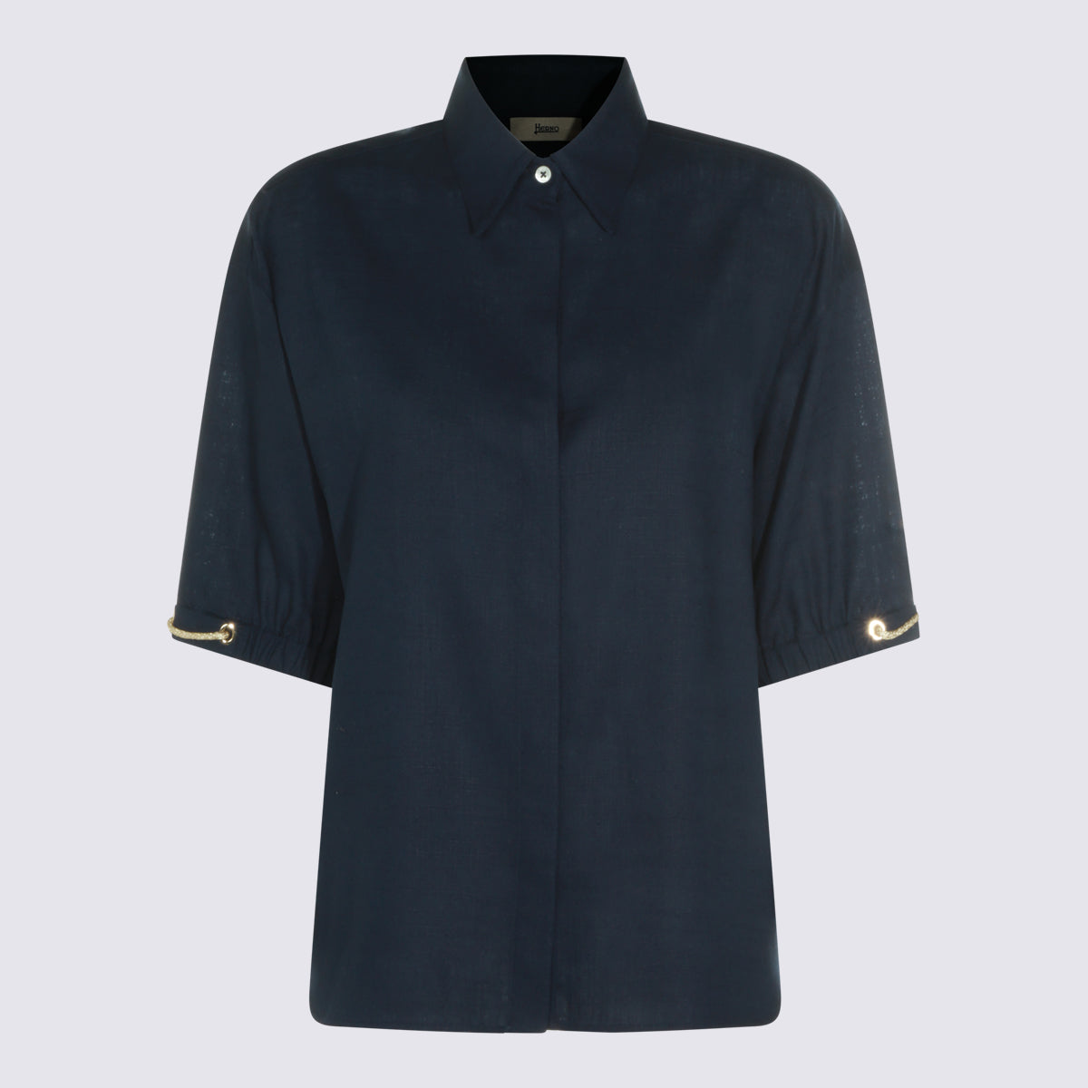 Herno Shirts Blue Vi Li