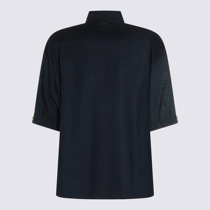 Herno Shirts Blue Vi Li