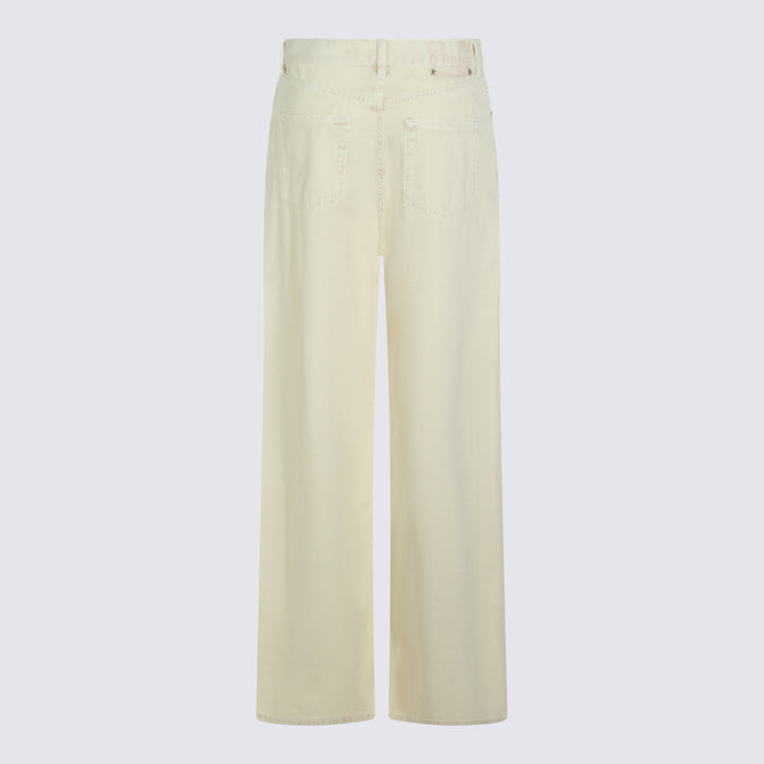 Golden Goose Jeans Yellow _100 % Co
