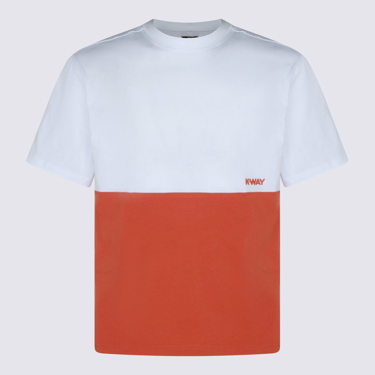 K-Way T-shirts and Polos Orange Brownish-white _100 % Co