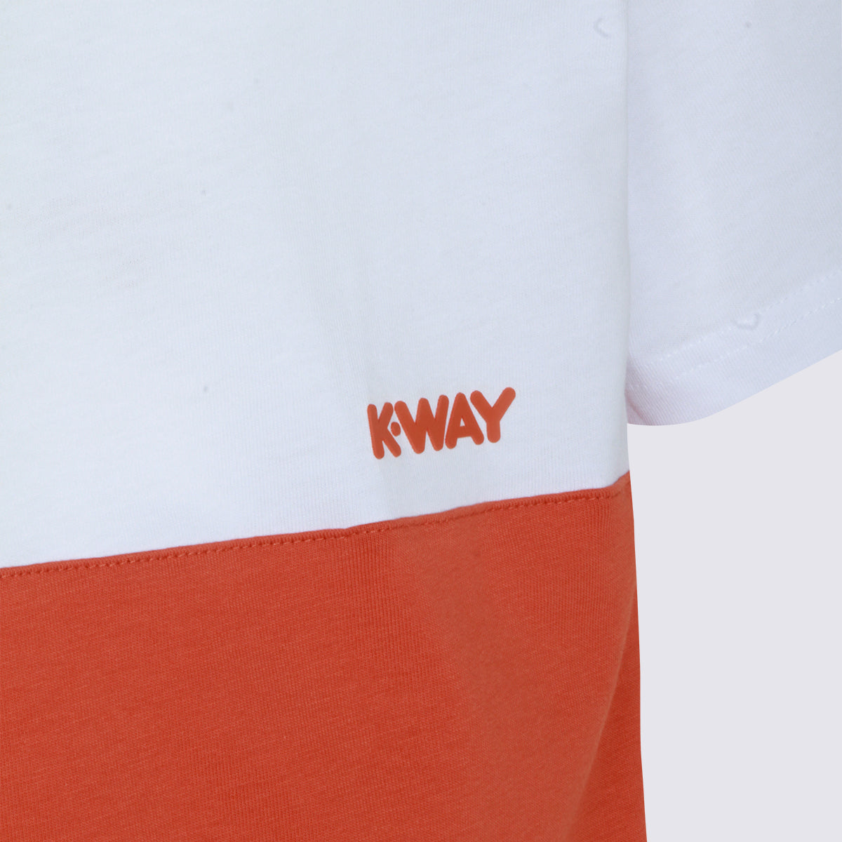 K-Way T-shirts and Polos Orange Brownish-white _100 % Co