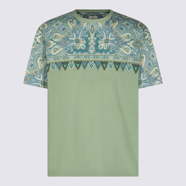 Etro 100% cotton t-shirt in green