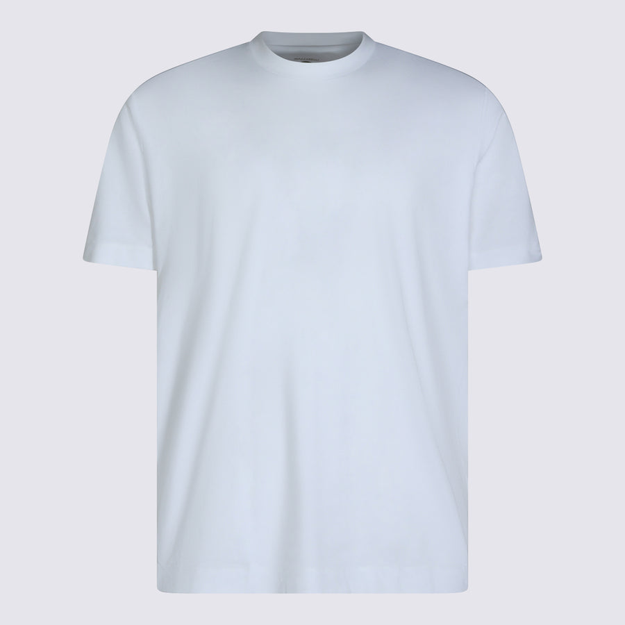 Mazzarelli 89% Cotton t-shirt in white