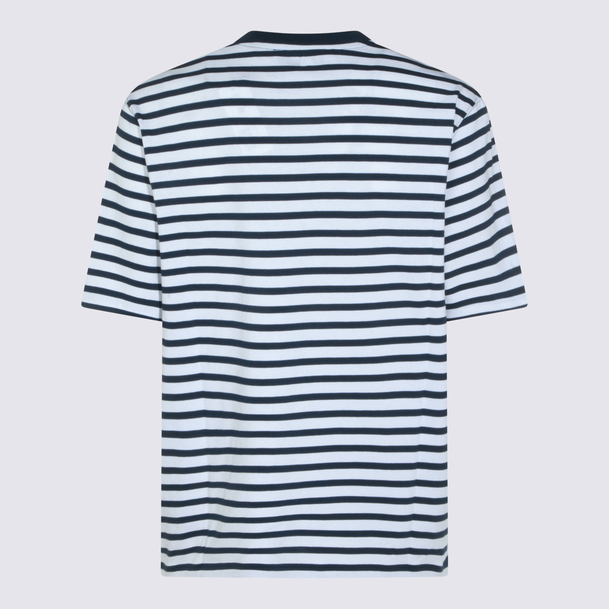 Ami Paris T-shirts and Polos Blue-white _100 % Co