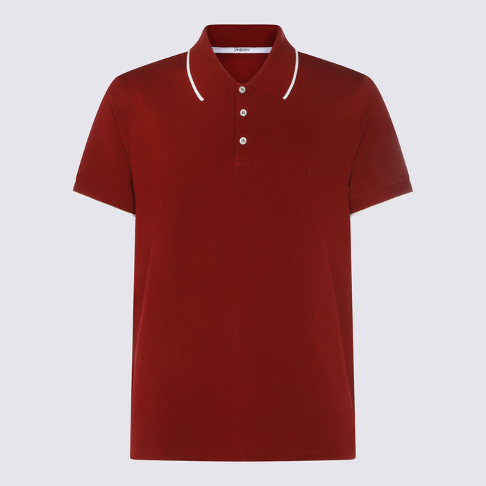 Saint Laurent T-shirts and Polos Bordeaux _100 % Co