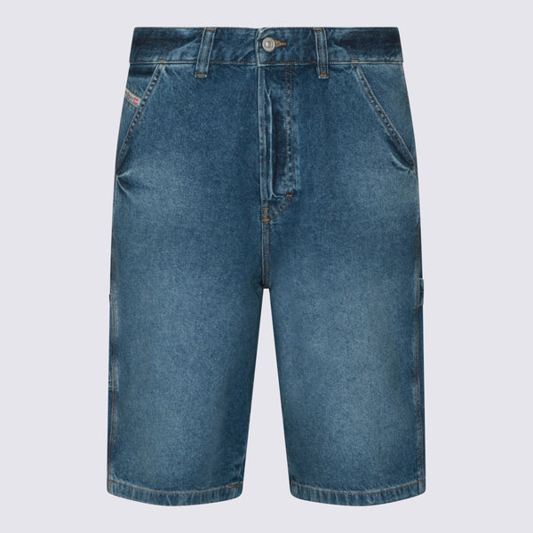 Diesel 100% Cotton denim shorts in blue