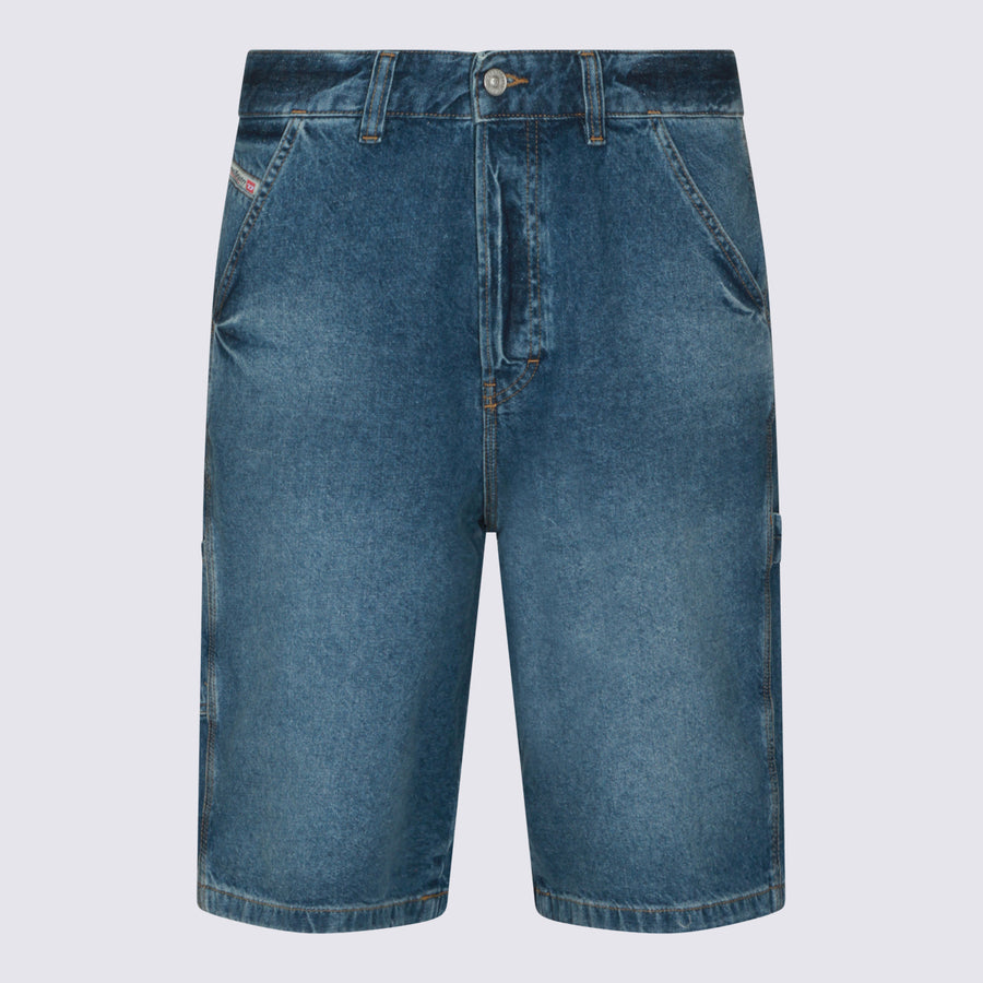 Diesel 100% Cotton denim shorts in blue