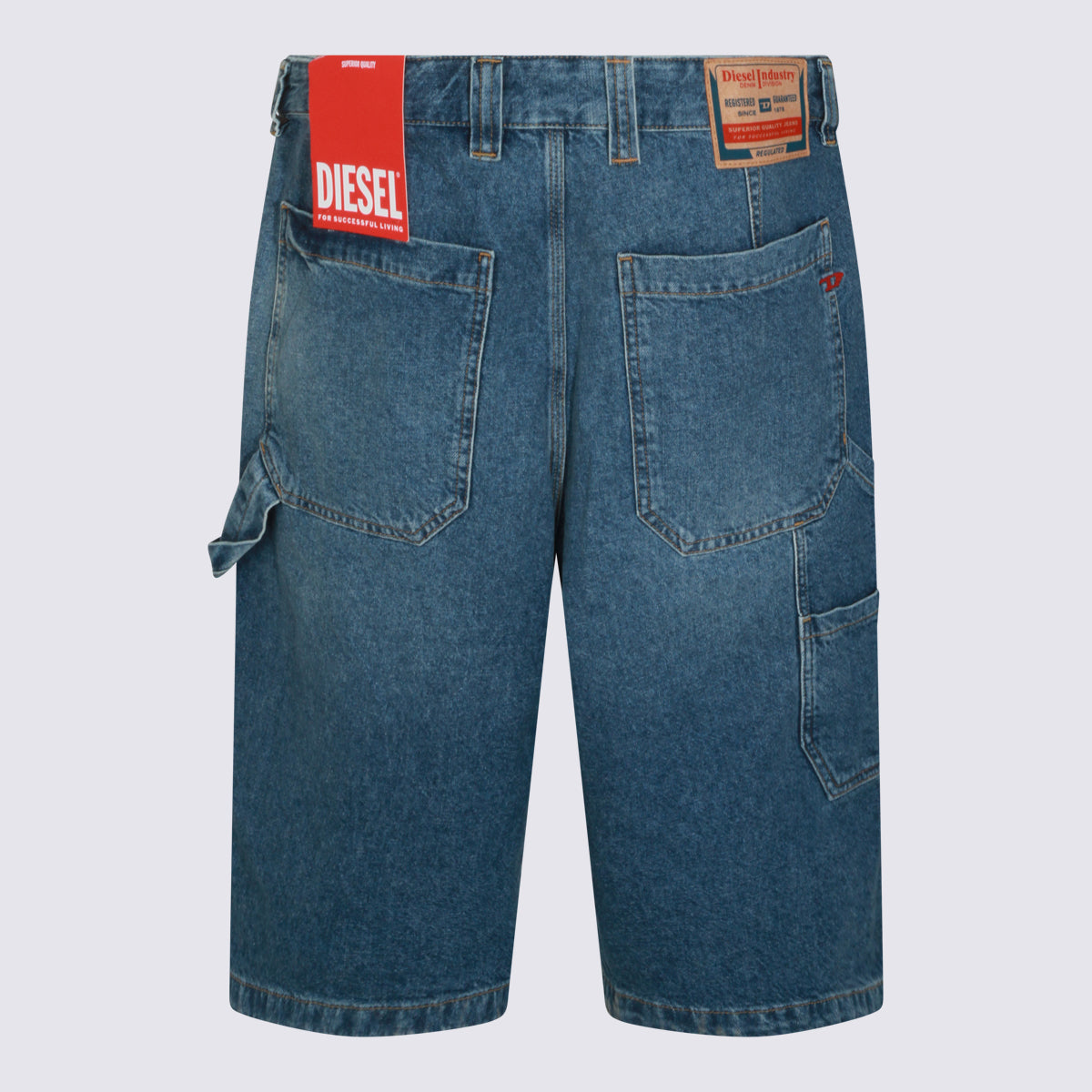 Diesel Shorts Blue _100 % Co