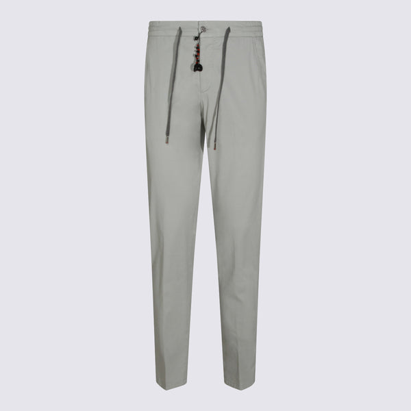 Marco Pescarolo 84% cotton trousers in gray