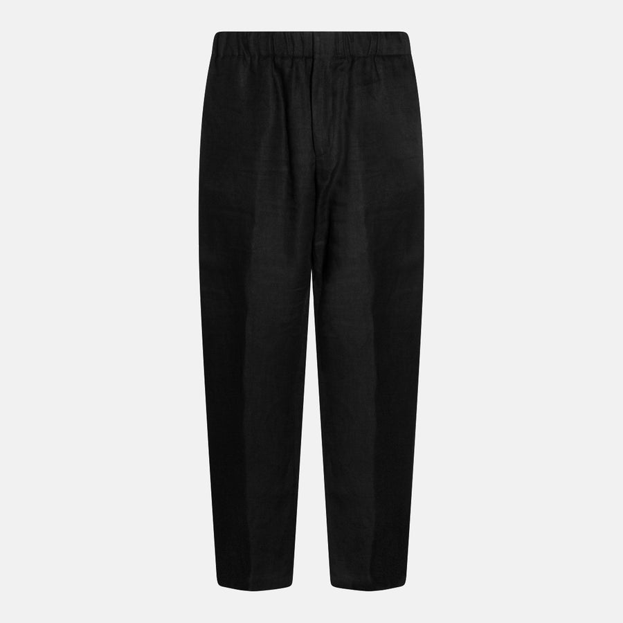 Lardini 100% Linen trousers in black