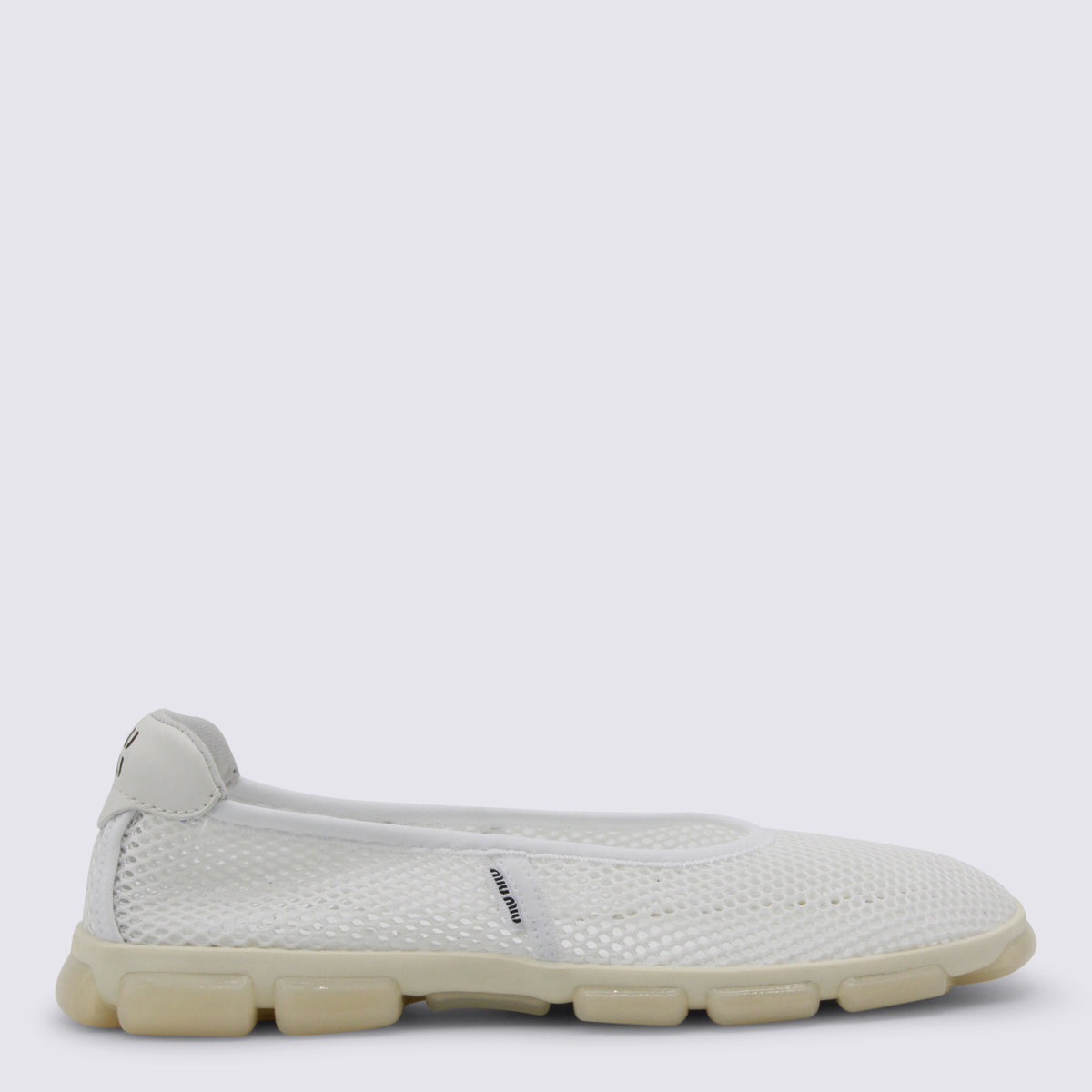 Miu Flat shoes White _cover Tex/le Sole El