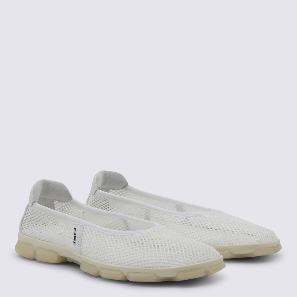 Miu Flat shoes White _cover Tex/le Sole El