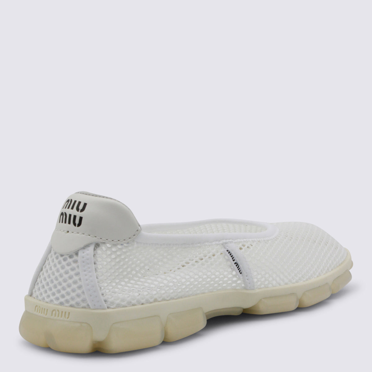 Miu Flat shoes White _cover Tex/le Sole El