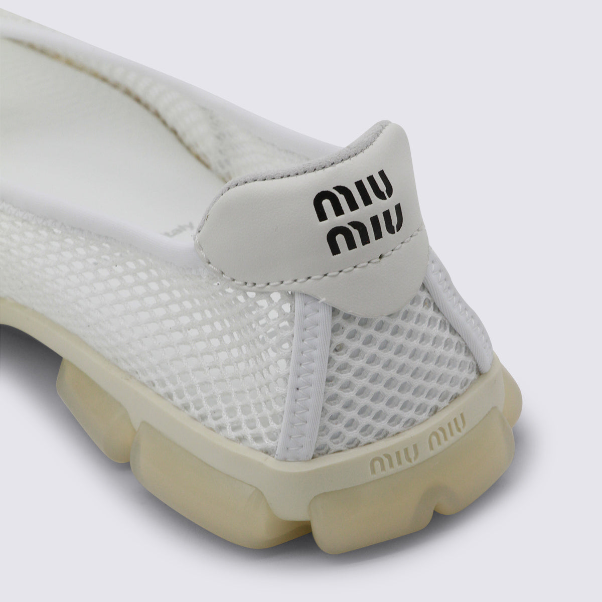 Miu Flat shoes White _cover Tex/le Sole El