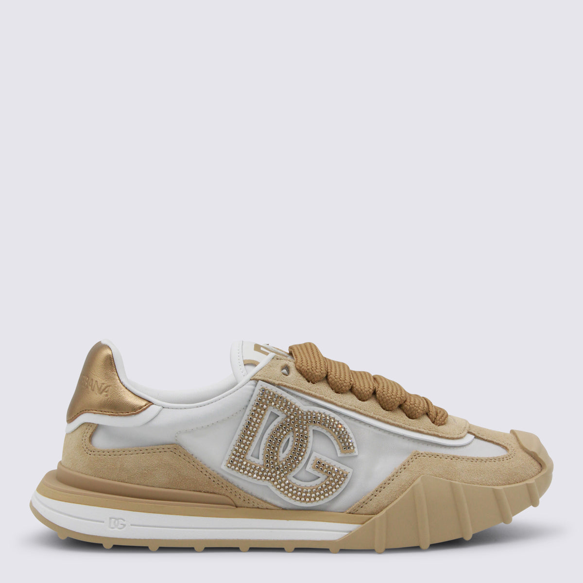 Dolce & Gabbana Sneakers Bianco/cappuccino _cover Tex/le Cover El