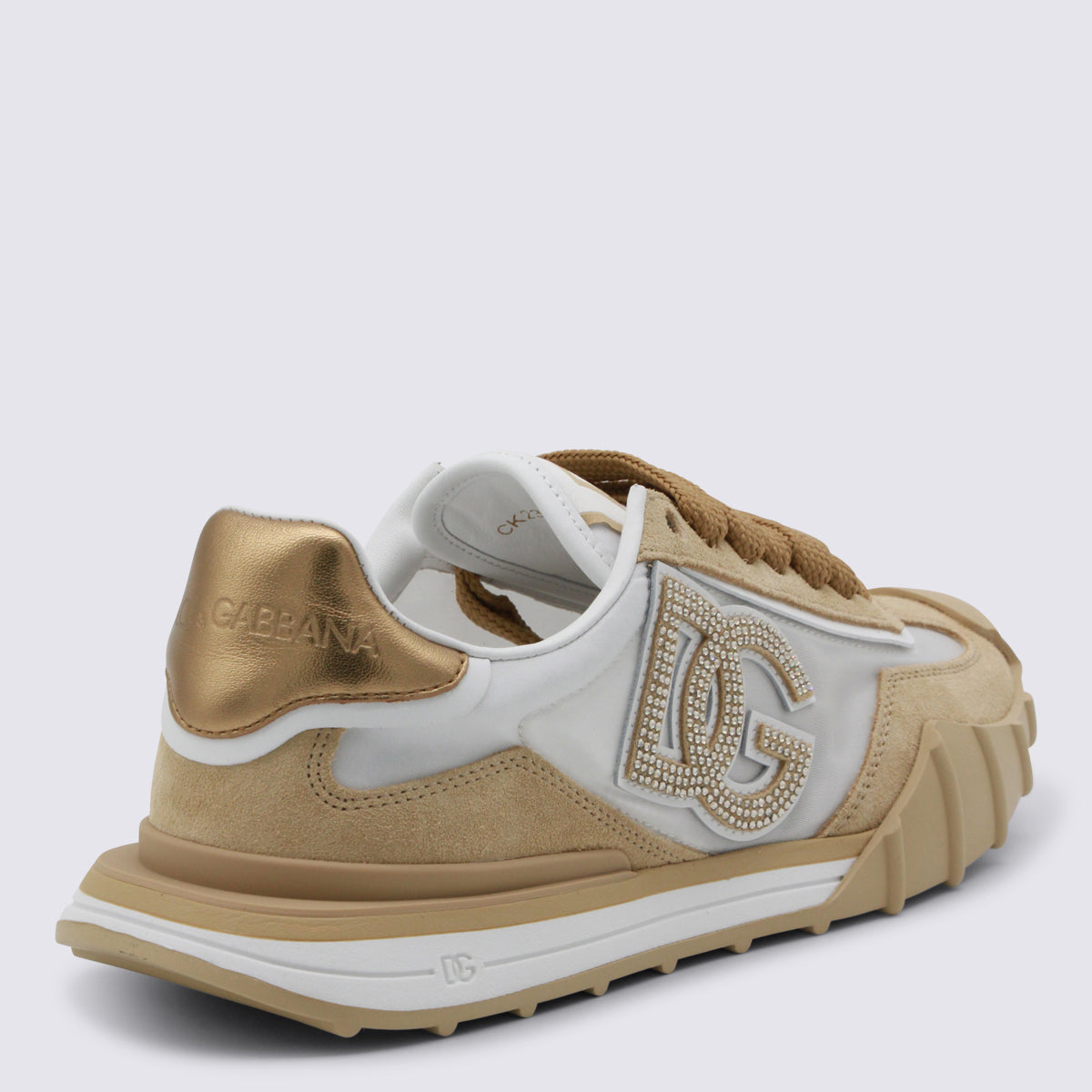 Dolce & Gabbana Sneakers Bianco/cappuccino _cover Tex/le Cover El
