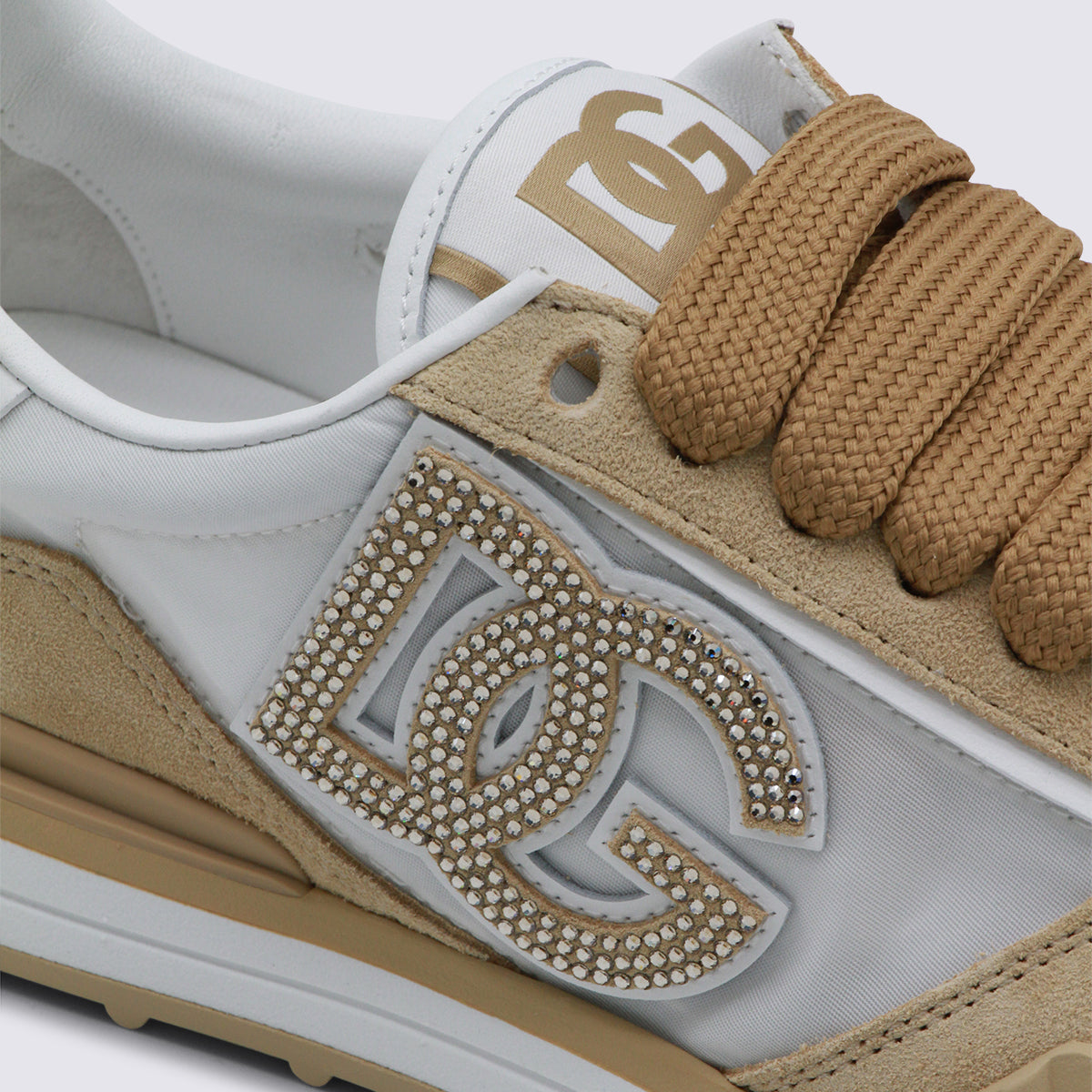 Dolce & Gabbana Sneakers Bianco/cappuccino _cover Tex/le Cover El