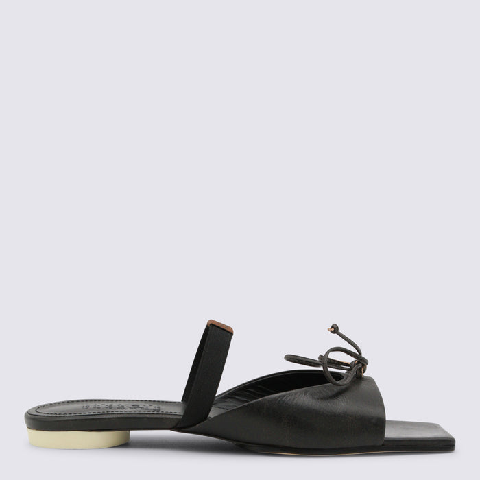 MM6 Maison Margiela Flat shoes Black/doe Brown _cover Le Sole El