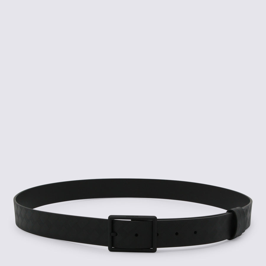 Montblanc 100% Leather belt in black