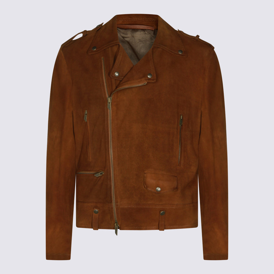 Salvatore Santoro 100% Leather jacket in brown