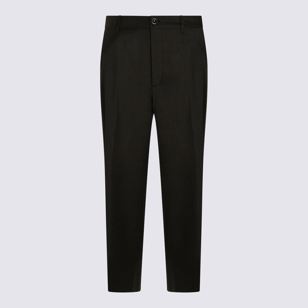Nine In The Morning 99% Wool trousers in black