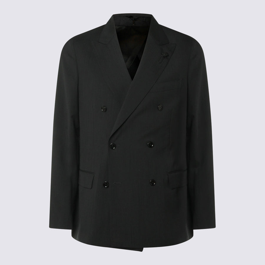 Lardini 100% Wool blazer in black