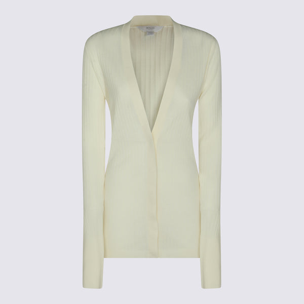 Malo 100% Cotton cardigan in beige