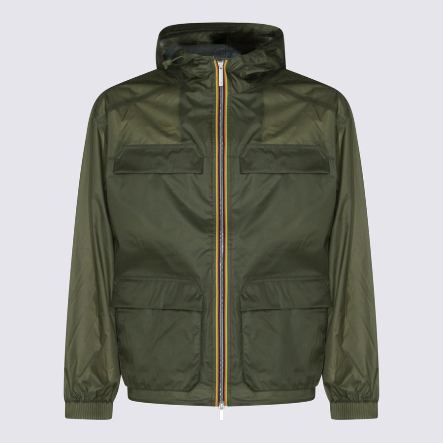 K-Way 100% Nylon jacket in green