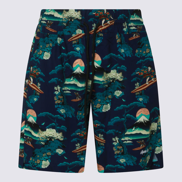 Maunakea 100% Viscose bermudas in navy