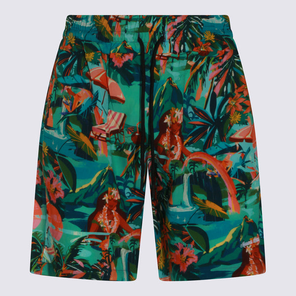 Maunakea 100% Viscose bermudas in green