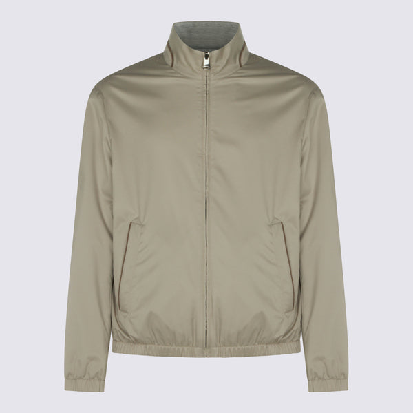 Canali 100% Polyamide jacket in beige