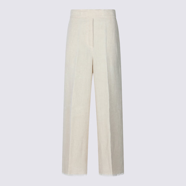 Antonelli Firenze 100% Linen trousers in beige