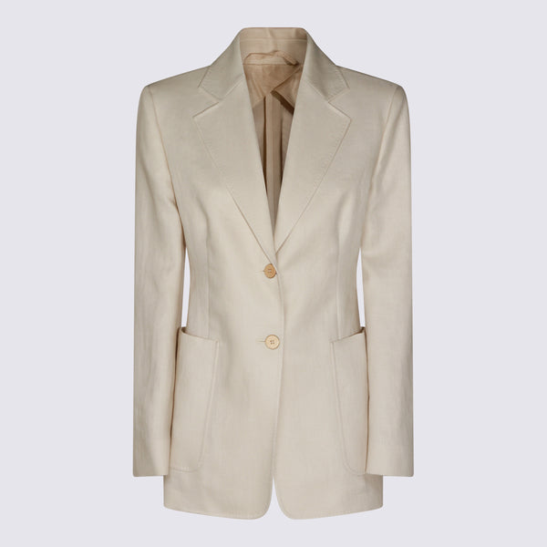 Max Mara 100% Linen blazer in beige