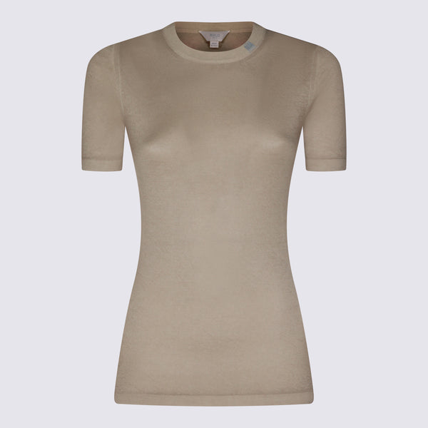 Malo 100% Wool sweater in beige