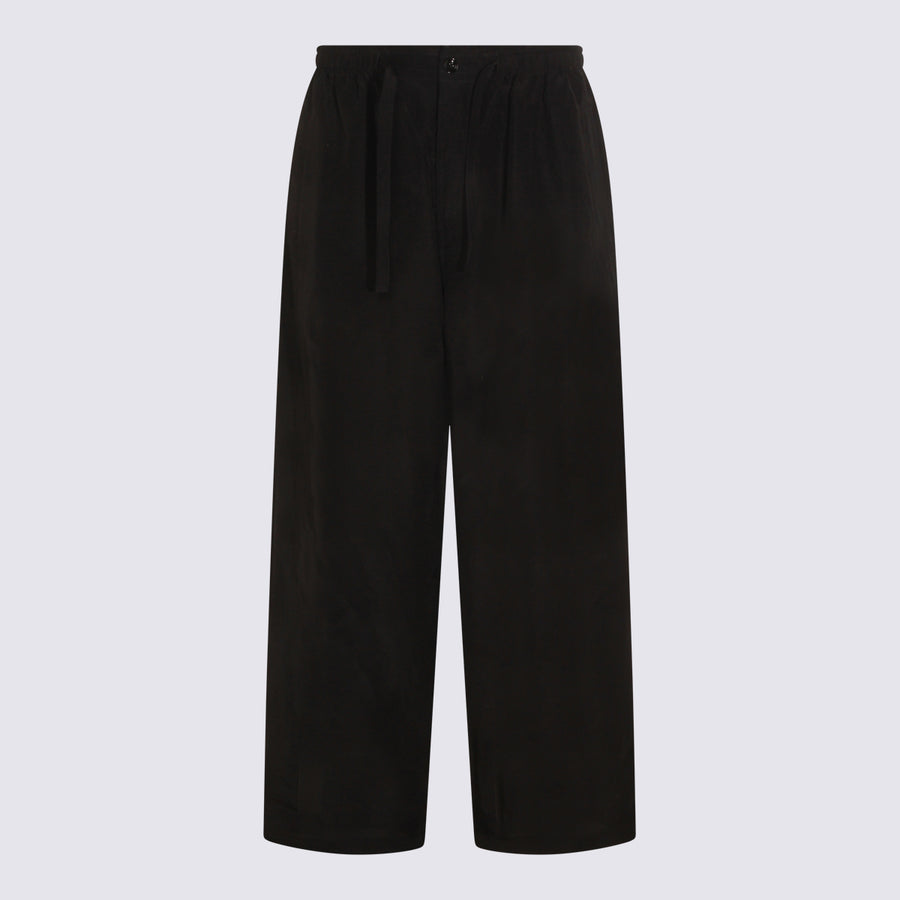 Lemaire 53% Linen trousers in black
