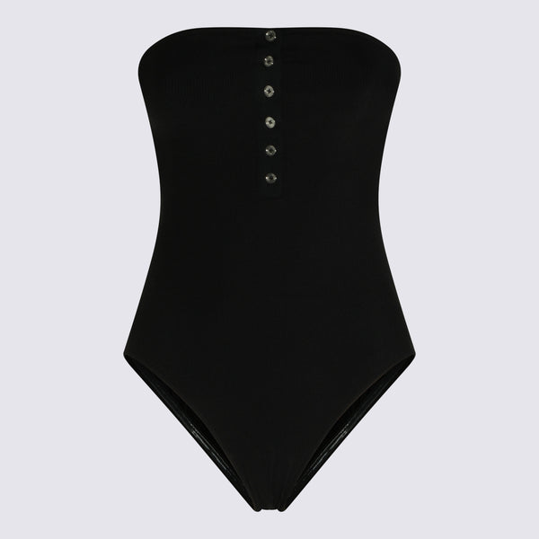 Toteme 100% Cotton swimsuit in black