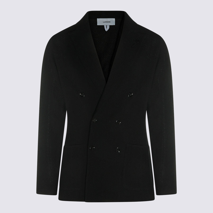 Lardini 60% Cotton blazer in black