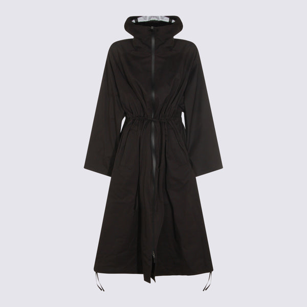 Herno 100% Nylon raincoat in black