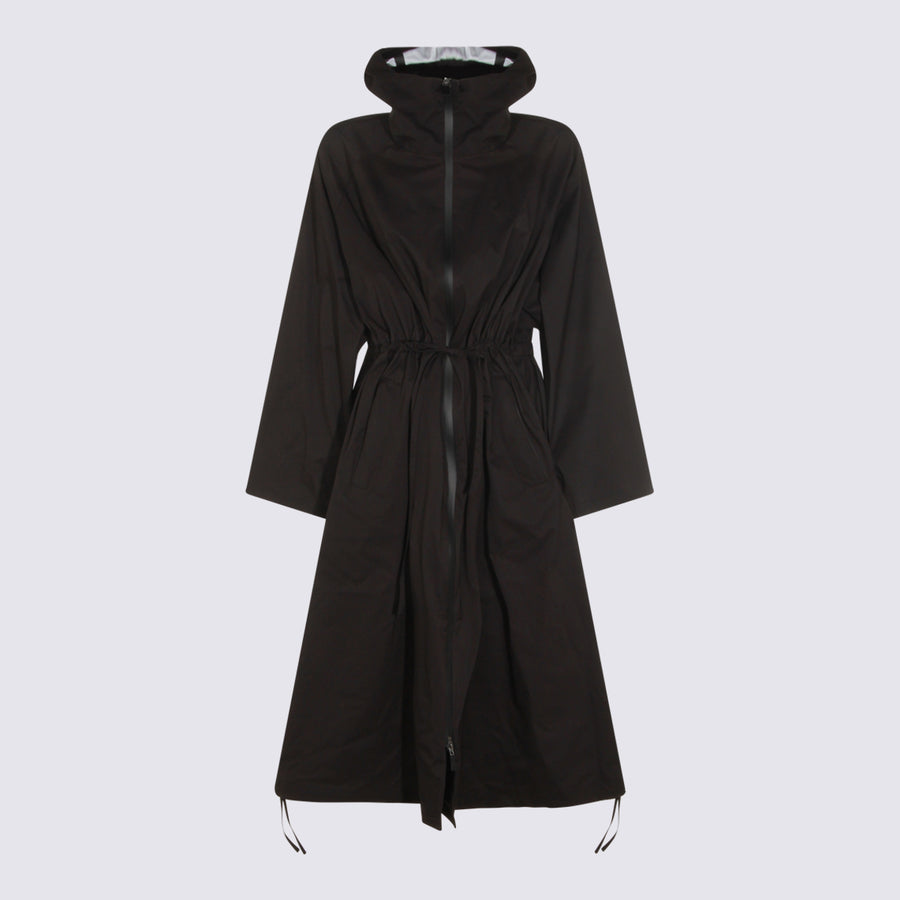 Herno 100% Nylon raincoat in black