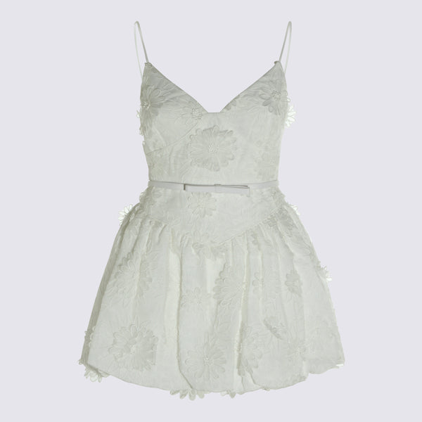 Self-Portrait 100% Polyester dress in white