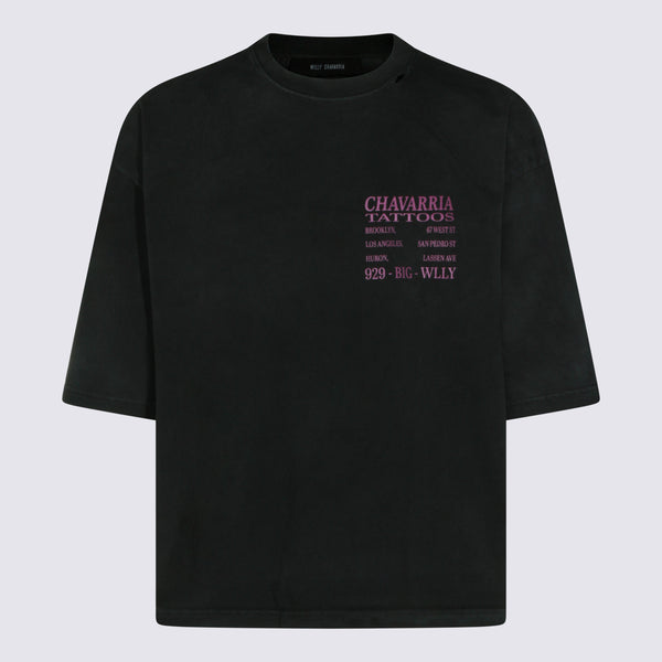 Willy Chavarria 100% Cotton t-shirt in black