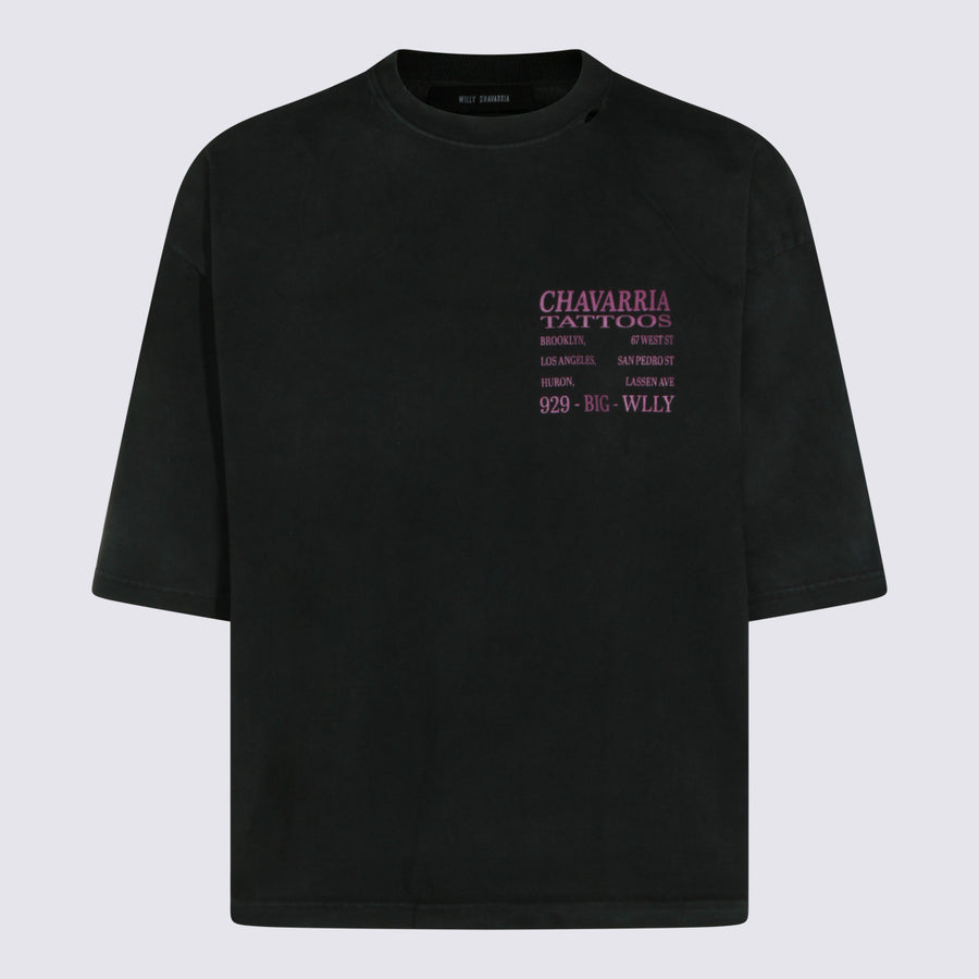 Willy Chavarria 100% Cotton t-shirt in black