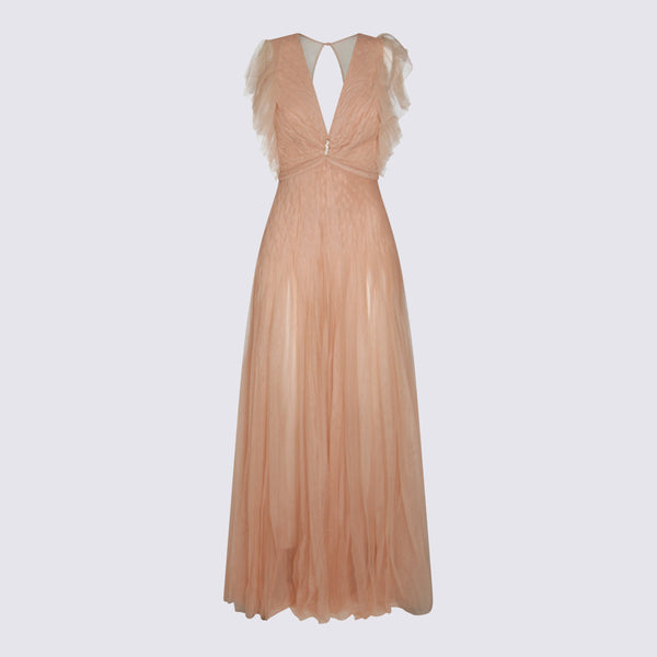 Elisabetta Franchi 100% Polyamide dress in beige
